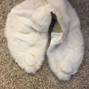 VINTAGE ELEGANCE Real Fur Off-White Stole!